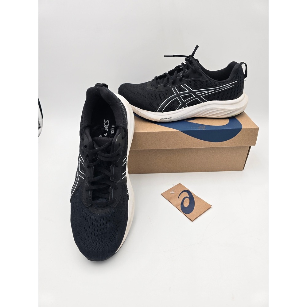 Asics Gel-Contend 9 Running Shoes Black White 1011B881 Size men 9.5 women 11
